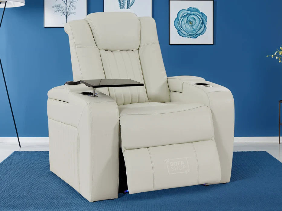 1 Seater Real Leather Recliner Chairs