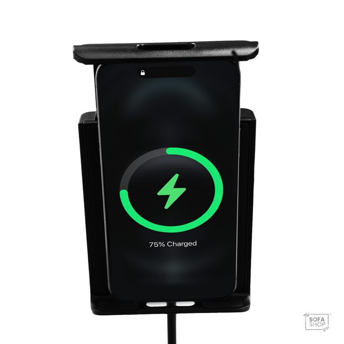 Long-Arm Wireless Phone & Tablet Holder for Power Grommet
