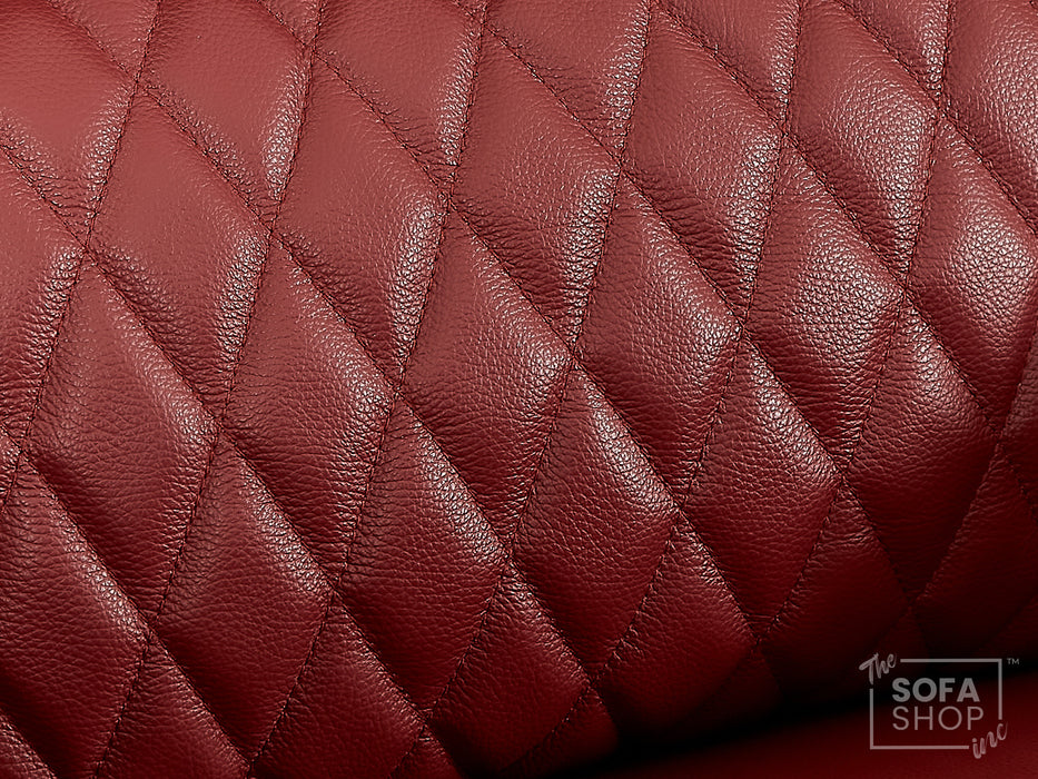1 Seater Smart Tech Electric Recliner Cinema Chair | Luxury Theatre Seating | Red Real Leather | Assisi