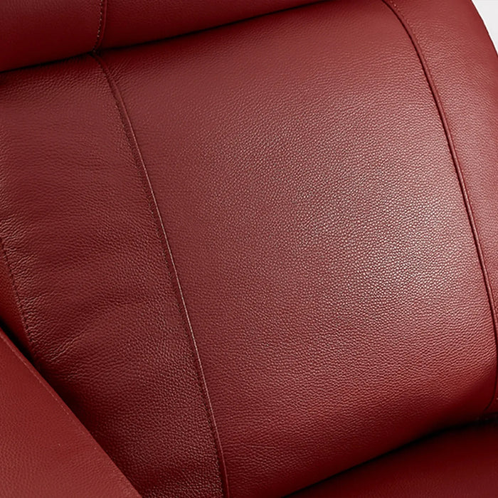 2 Seater Smart Tech Electric Recliner Cinema Sofa | Luxury Theatre Seating | Red Real Leather | Rimini