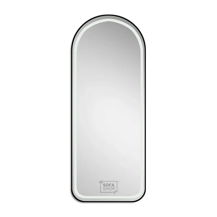 Arched Metal Frame Mirror - Gold, Black, or Silver - 70x180cm