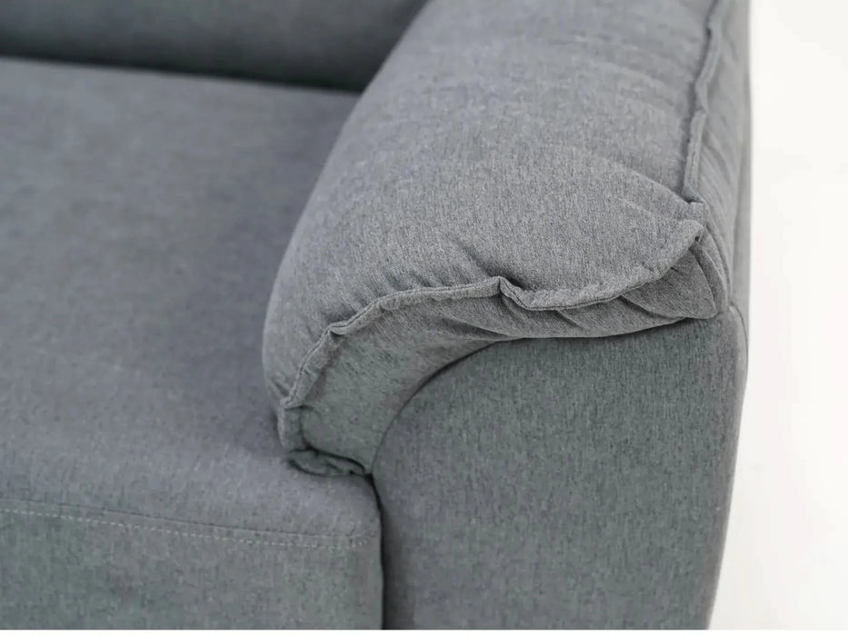 2 Seater Grey Fabric Sofa – Stylish, Space-Saving & Ultra-Comfortable | Sophia - S41