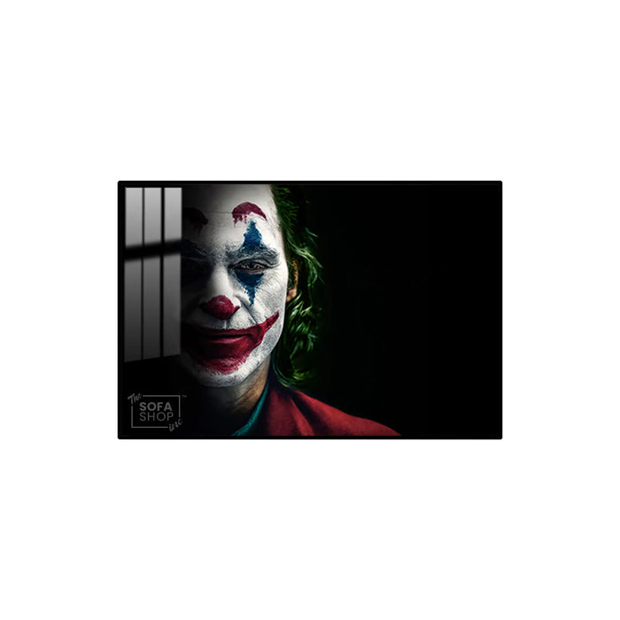 Joker LED Canvas | Bold Statement Piece | 150x100cm | Gold or Black Frame