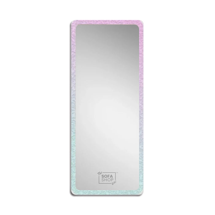 Rectangular Free Standing Mirror with LED Lights and Acrylic Frame | 60x165cm