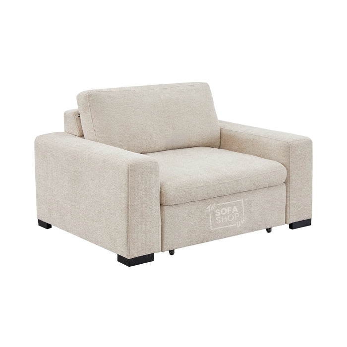 1 Wide Seat Electric Sliding Chair | Beige | Palma