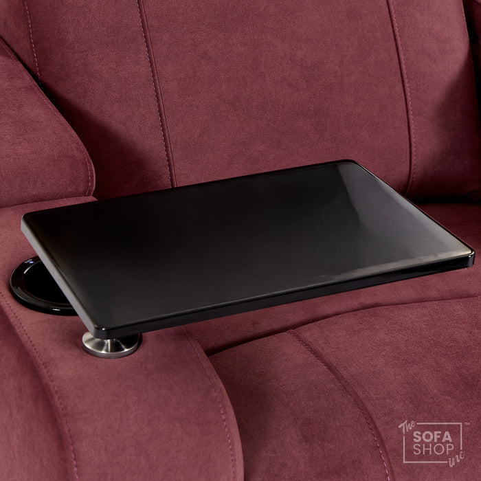 1 Seater Smart Tech Electric Recliner Cinema Chair | Luxury Theatre Seating | Purple Velvet Fabric | Rimini