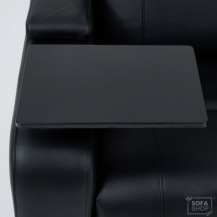 2 Seater Smart Tech Electric Recliner Cinema Sofa | Luxury Theatre Seating | Black Real Leather | Assisi