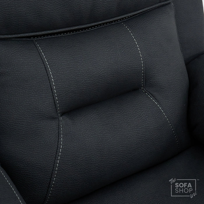 1 Seater Smart Tech Electric Recliner Cinema Chair | Charcoal Grey Fabric | Florence