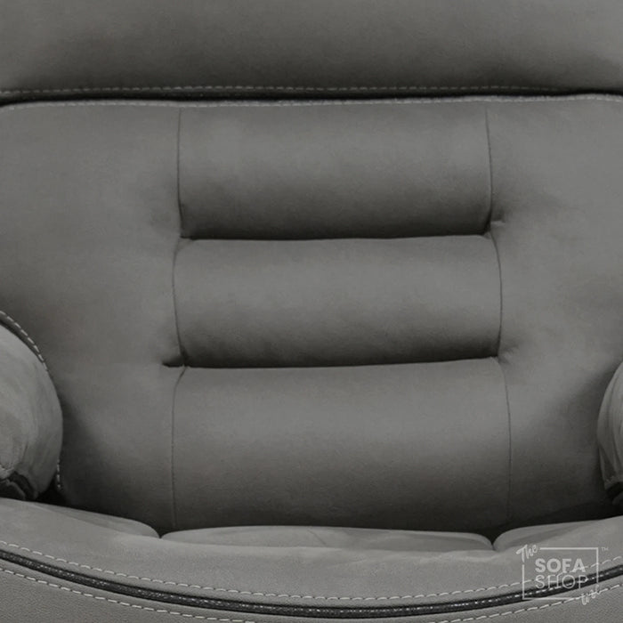 1 Seater Smart Tech Riser Recliner Cinema Chair | Graphite Grey Fabric | Tuscany