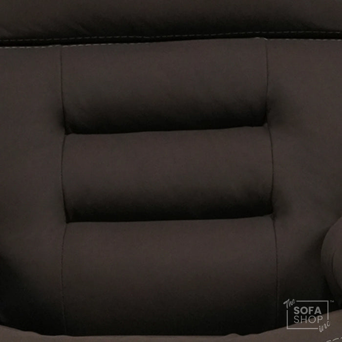 1 Seater Smart Tech Riser Recliner Cinema Chair | Dark Brown Fabric | Tuscany