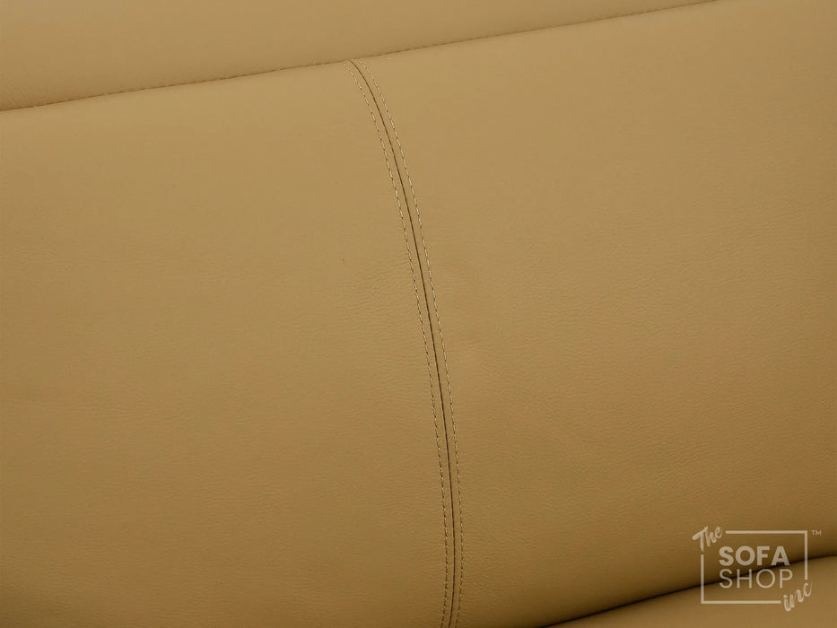 1 Seater Electric Recliner Chair | Tan Real Leather | Turin