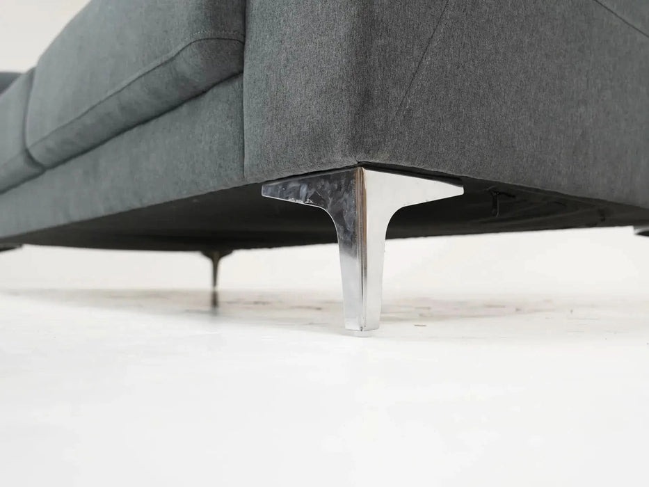 2 Seater Grey Fabric Sofa – Stylish, Space-Saving & Ultra-Comfortable | Sophia - S41