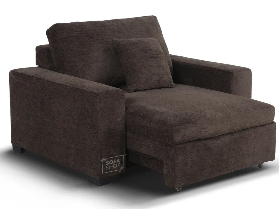 1 Wide Seat Electric Sliding Chair | Brown | Palma