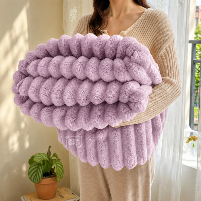 Ultra-Soft Plush Throw | Purple | 150x200cm | Boston
