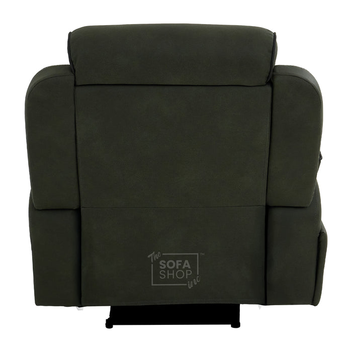 1 Seater Smart Tech Electric Recliner Cinema Chair | Green Fabric | Florence