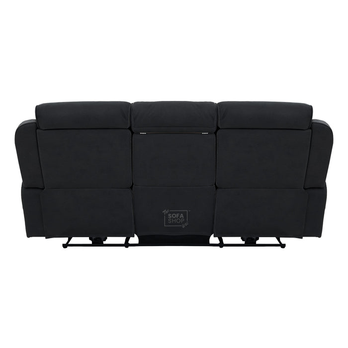 3 Seater Smart Tech Electric Recliner Cinema Sofa | Charcoal Grey Fabric | Florence