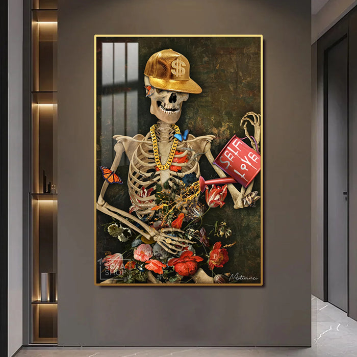 Beyond the Bones: Intriguing Skeleton Art for Your Walls
