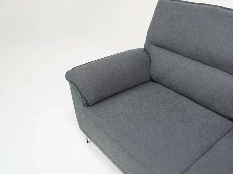 2 Seater Grey Fabric Sofa – Stylish, Space-Saving & Ultra-Comfortable | Sophia - S41