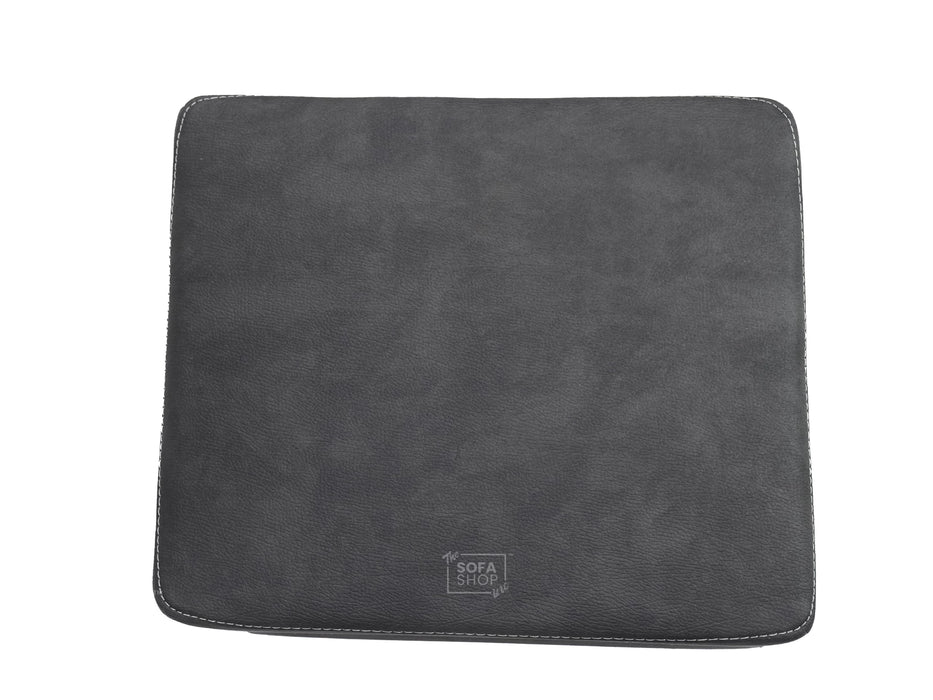 Storage Footstool In Black Fabric - Florence