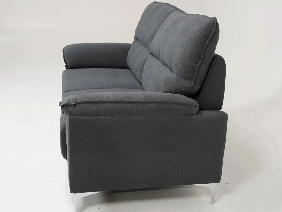2 Seater Grey Fabric Sofa – Stylish, Space-Saving & Ultra-Comfortable | Sophia - S41