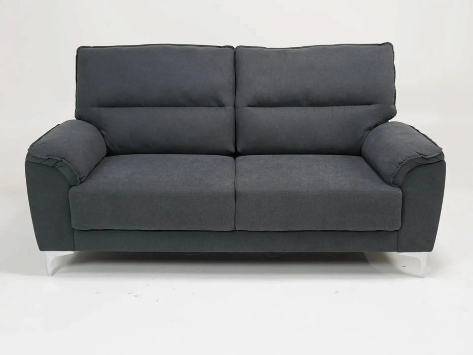 2 Seater Grey Fabric Sofa – Stylish, Space-Saving & Ultra-Comfortable | Sophia - S41