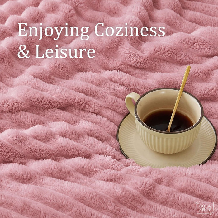Chunky Fur Throw | Hot Pink | 150x200cm | Boston