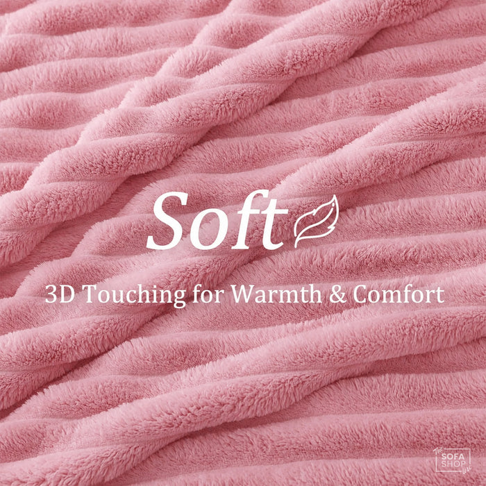 Chunky Fur Throw | Hot Pink | 150x200cm | Boston