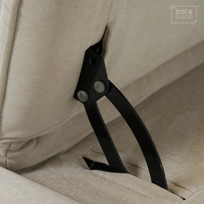 3 Seater Smart Electric Sofa | Beige Fabric | Sample | Cadenza