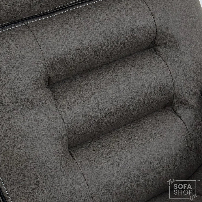 1 Seater Smart Tech Electric Recliner Cinema Chair | Graphite Grey Fabric | Tuscany