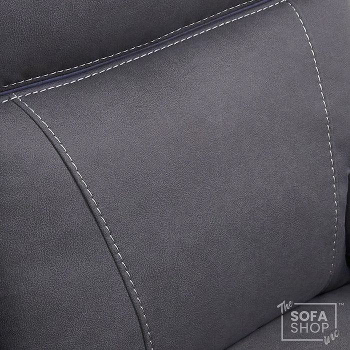 2 Seater Smart Tech Electric Recliner Cinema Sofa | Grey Fabric | Vinsonova
