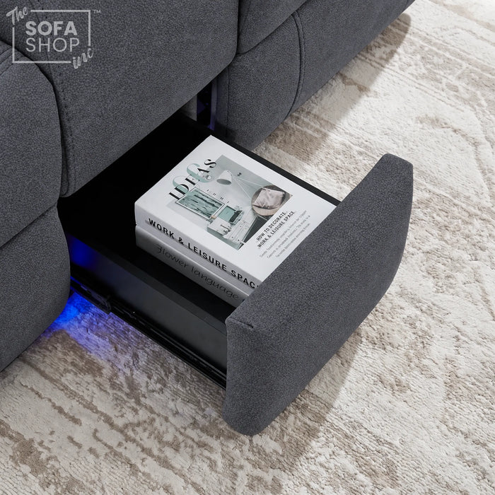 2 Seater Smart Tech Electric Recliner Cinema Sofa | Grey Fabric | Vinsonova