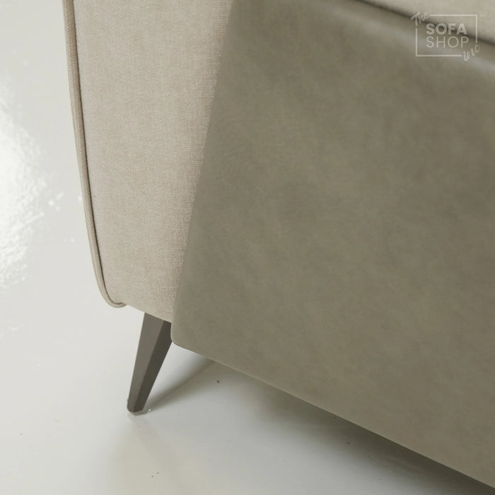 3 Seater Smart Electric Sofa | Beige Fabric | Sample | Cadenza