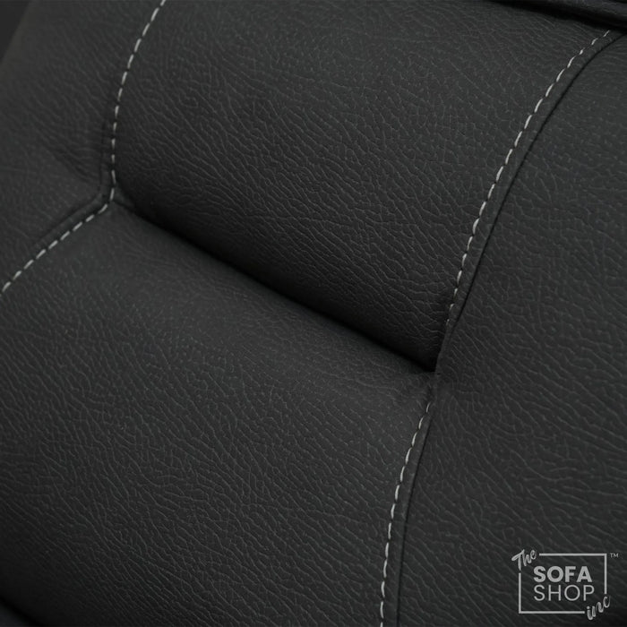 1 Seater Smart Tech Riser Recliner Cinema Chair | Charcoal Grey Fabric | Florence