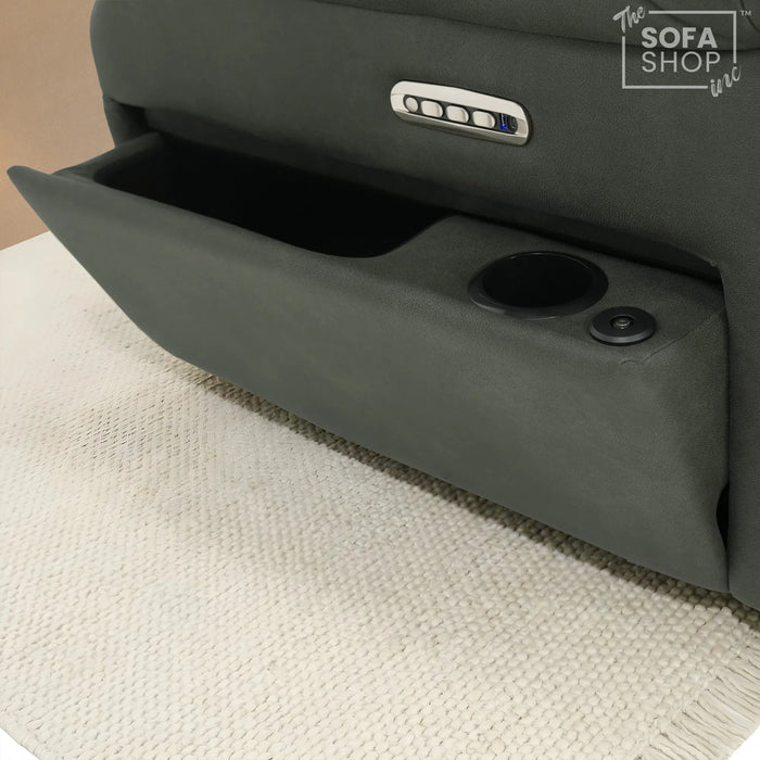 1 Seater Smart Tech Riser Recliner Cinema Chair | Green Fabric | Florence