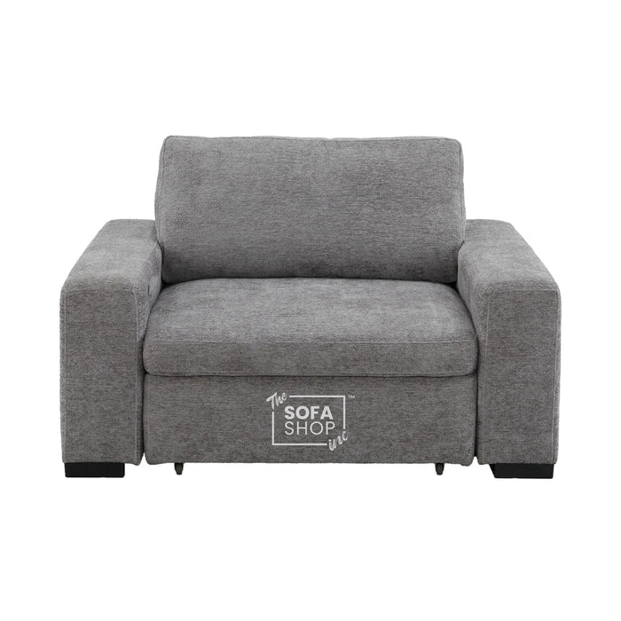 1 Wide Seat Electric Sliding Chair | Grey | Palma