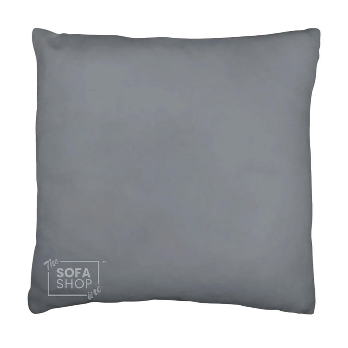 Grey Aesthetic Leather Cushion | 45x45cm
