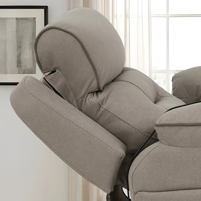 1 Seater Smart Tech Riser Recliner Cinema Chair |  Beige Fabric | Florence