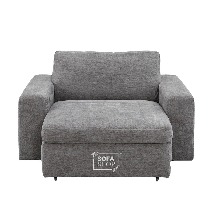 1 Wide Seat Electric Sliding Chair | Grey | Palma