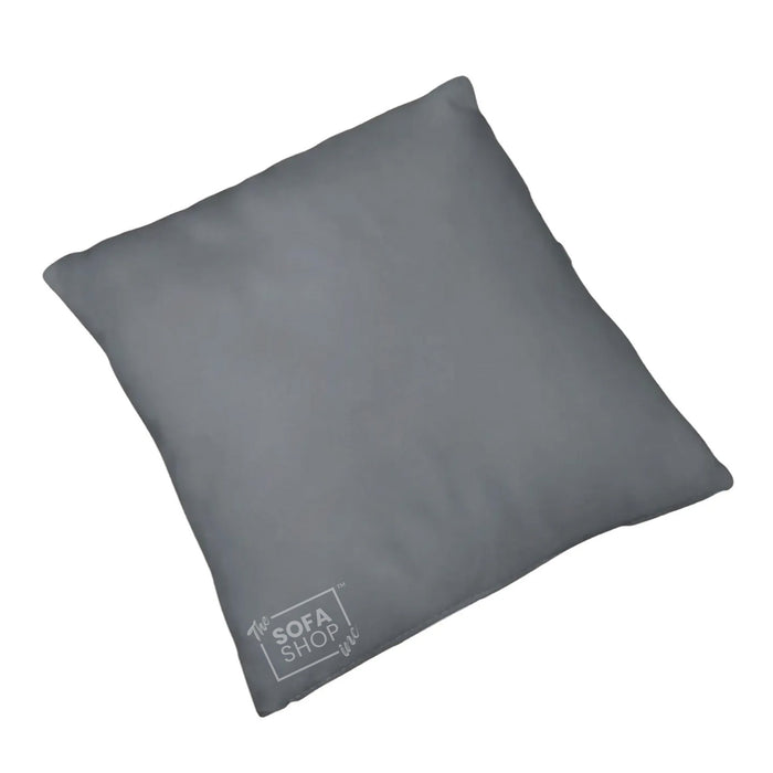 Grey Aesthetic Leather Cushion | 45x45cm