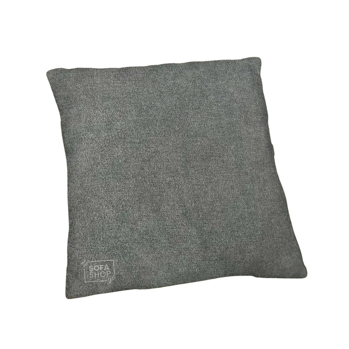 Decorative Pillow In Dark Grey Fabric | Premium Polyester Cushion With Shape-Retaining Fill + Tightly Woven Wear-Resistant Cover + Easy Care | The Sofa Shop