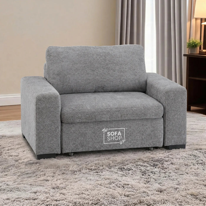 1 Wide Seat Electric Sliding Chair | Grey | Palma
