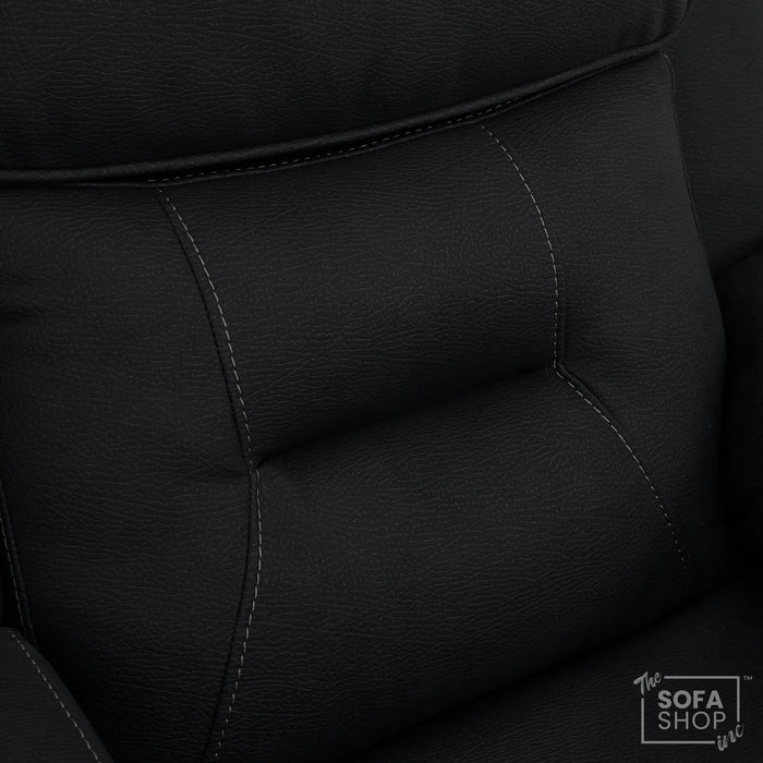 2 Seater Smart Tech Electric Recliner Cinema Sofa | Charcoal Grey Fabric | Florence