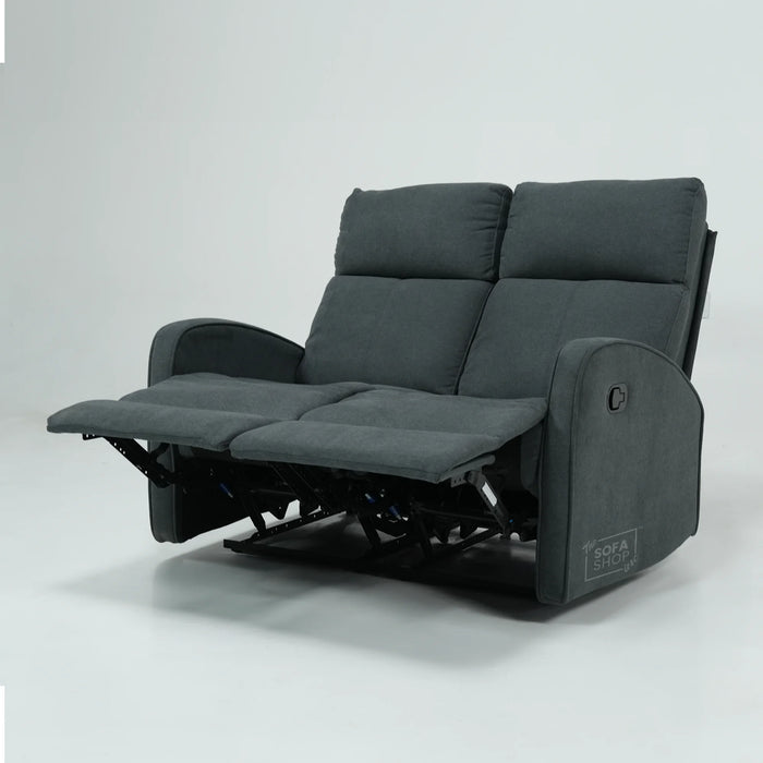 Manual Dark Grey Fabric 2 Seater | Stitching Ripped On RHF Seat And Mis Match | Parma | SHS 07 | The Sofa Shop