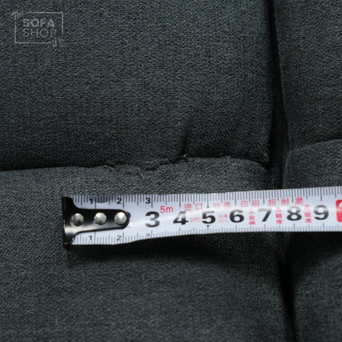 Manual Dark Grey Fabric 2 Seater | Stitching Ripped On RHF Seat And Mis Match | Parma | SHS 07 | The Sofa Shop