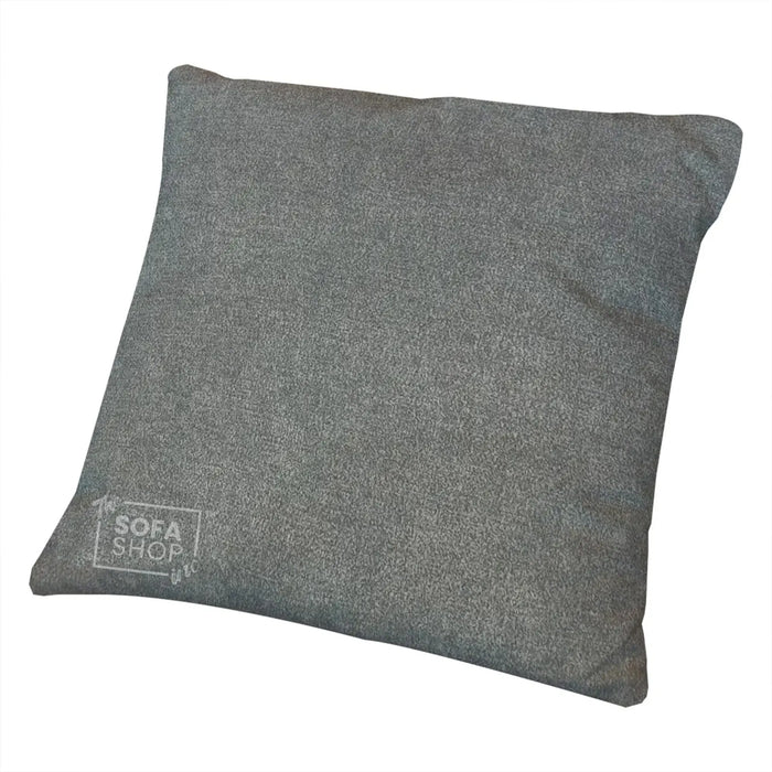 Decorative Pillow In Dark Grey Fabric | Premium Polyester Cushion With Shape-Retaining Fill + Tightly Woven Wear-Resistant Cover + Easy Care | The Sofa Shop