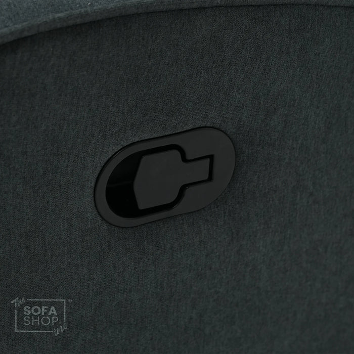 Manual Dark Grey Fabric 2 Seater | Stitching Ripped On RHF Seat And Mis Match | Parma | SHS 07 | The Sofa Shop