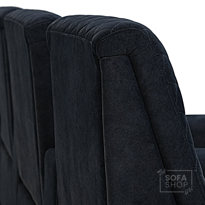 3 Seater Smart Tech Electric Recliner Cinema Sofa | Luxury Theatre Seating | Blue Real Leather | Solero