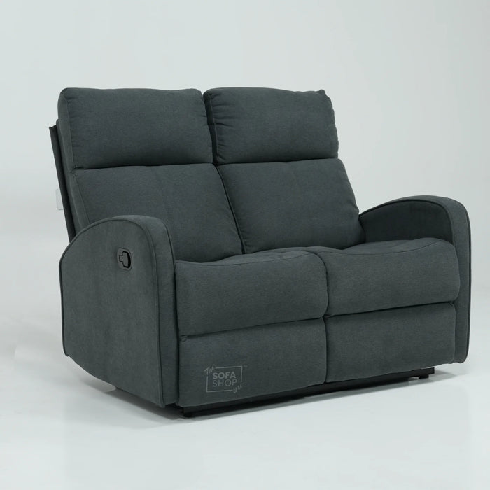 Manual Dark Grey Fabric 2 Seater | Stitching Ripped On RHF Seat And Mis Match | Parma | SHS 07 | The Sofa Shop