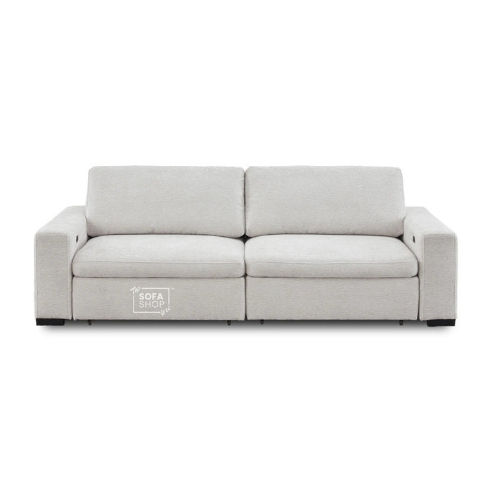 2 Wide Seat Light Grey Electric Sliding Sofa | Palma