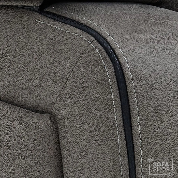 1 Seater Smart Tech Electric Recliner Cinema Chair | Graphite Grey Fabric | Tuscany